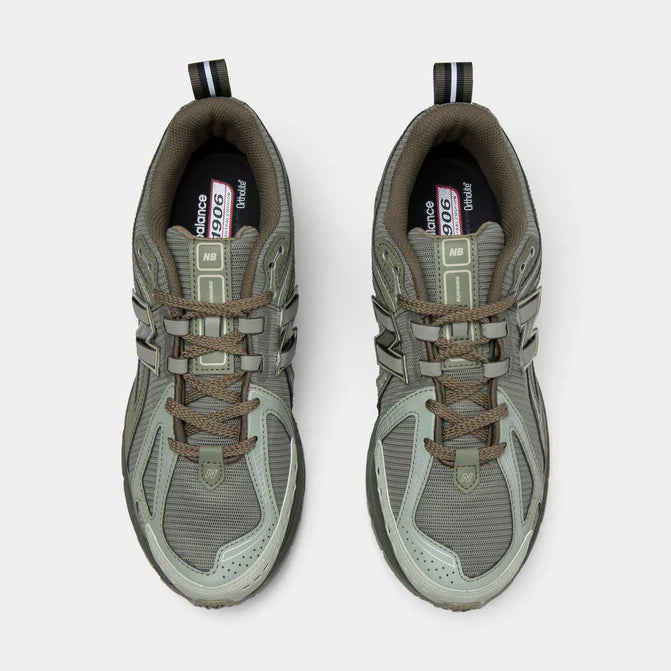 New Balance 1906R Running Shoes for Men & Women - Dark Moss & Covert Green Colorway | Lightweight Retro Sneakers for Jogging, Gym Workouts & Casual Wear