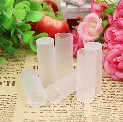 24PCS 4g White Empty Lipstick Tubes - Rotating Plastic DIY Lip Balm Containers with Cap for Handmade Lip Gloss, Body Balms & Cosmetics | Perfect for DIY Beauty Projects, Homemade Lip Care & Small Business Packaging