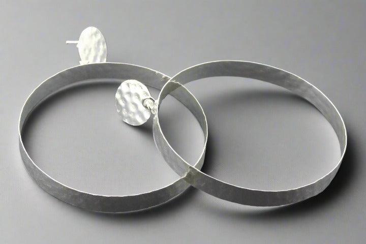 Sterling Silver Hoop Stud Earrings for Women - Elegant & Hypoallergenic Jewelry for Everyday Wear, Parties & Gifting