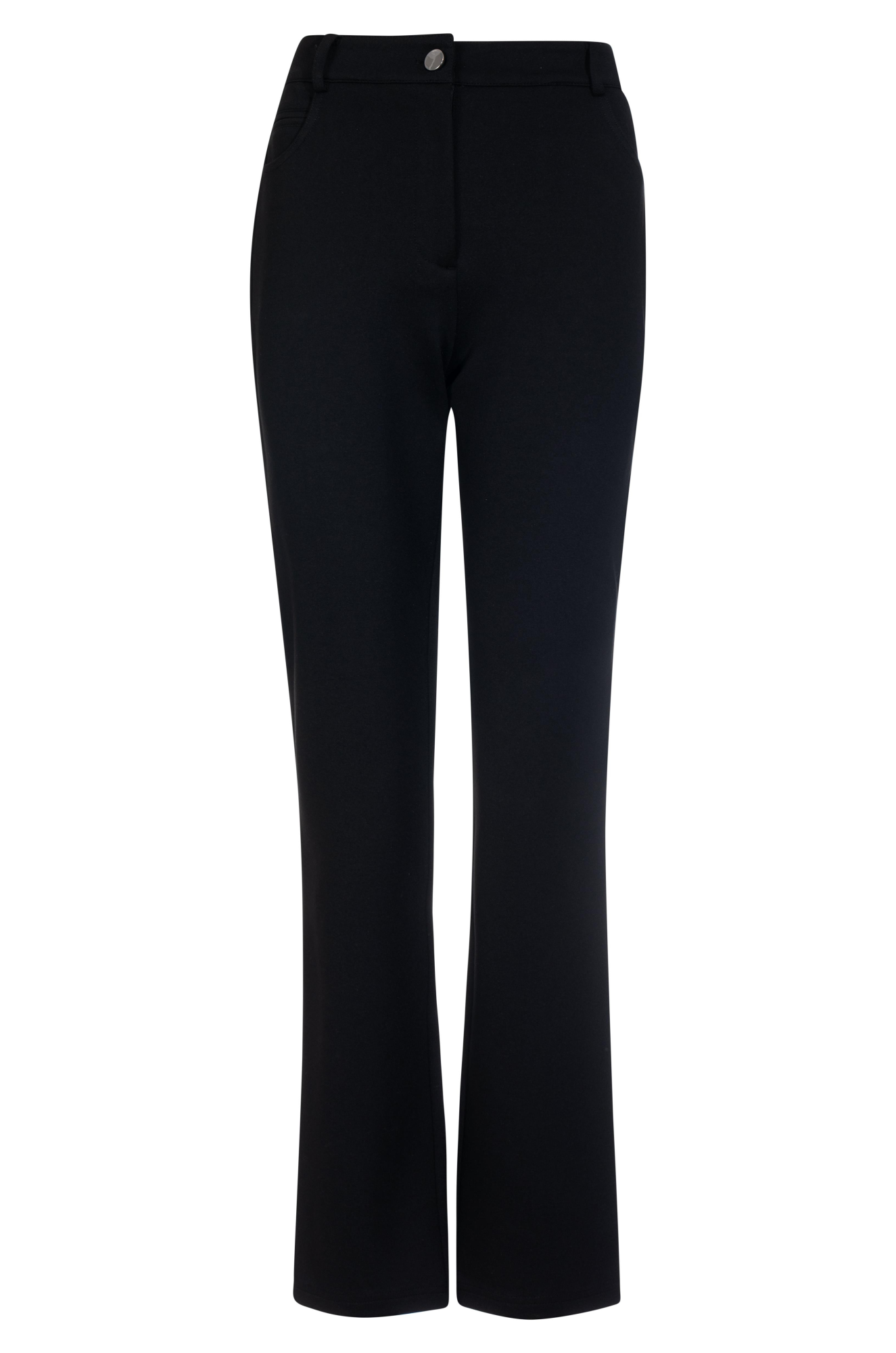Straight Leg Regular Pants for Men - Classic Black Dress Trousers 7808ZZ | Office Wear & Business Casual Attire