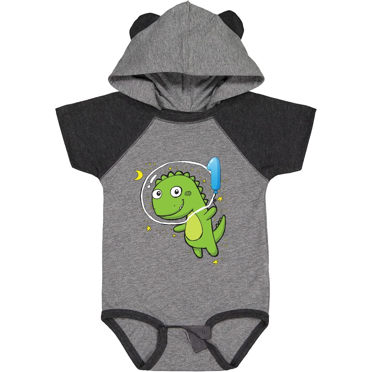Inktastic Dinosaur Astronaut Baby Bodysuit - Cute Dino Space Themed Onesie for Newborns & Infants - Perfect for Birthday Gifts, Baby Showers & Space-Themed Nursery Decor