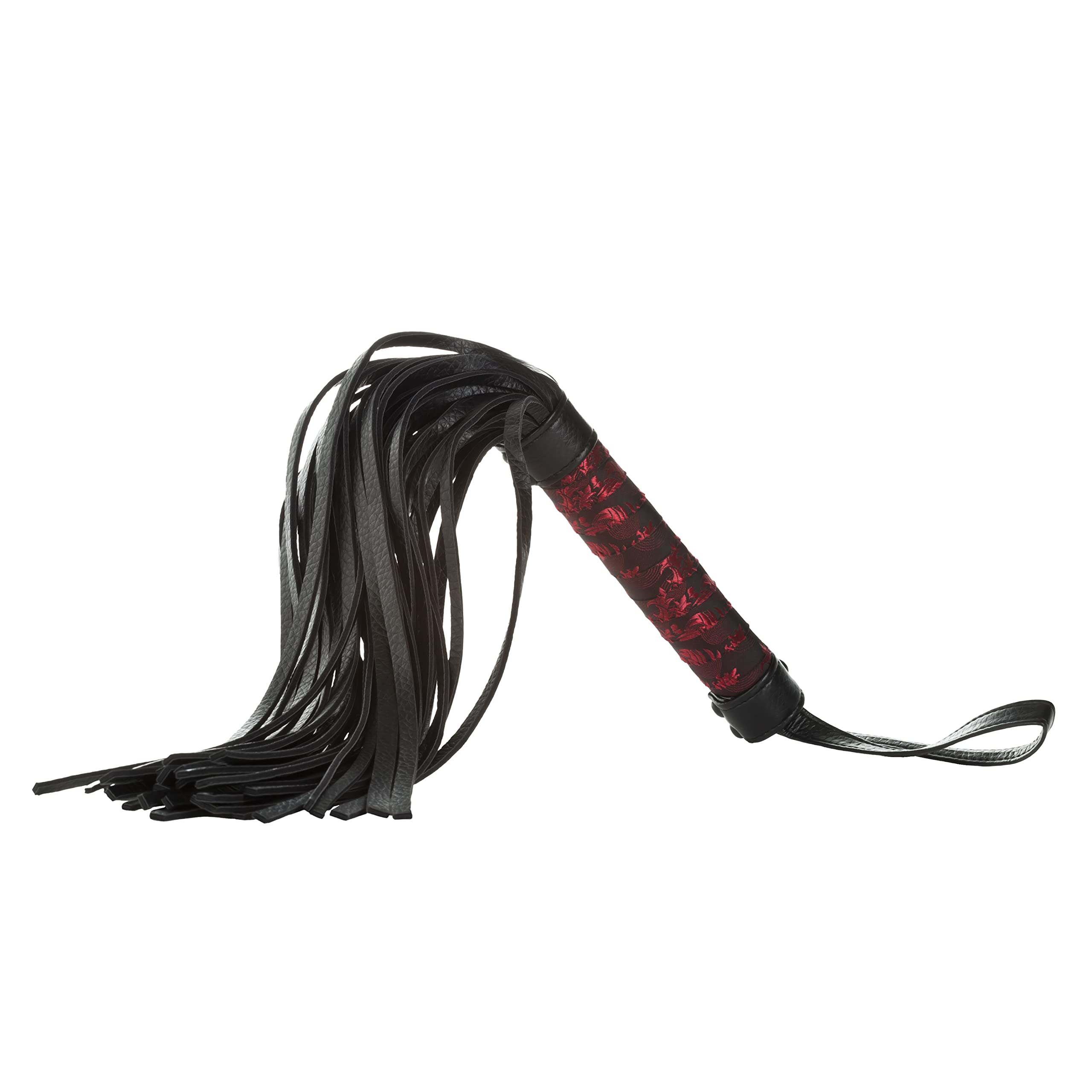 CalExotics Scandal Flogger - Premium Fetish Whip for Couples & BDSM Play - Durable Adult Toy for Sensual Spanking & Role Play - Perfect for Bedroom Fun & Fantasy Exploration - Black
