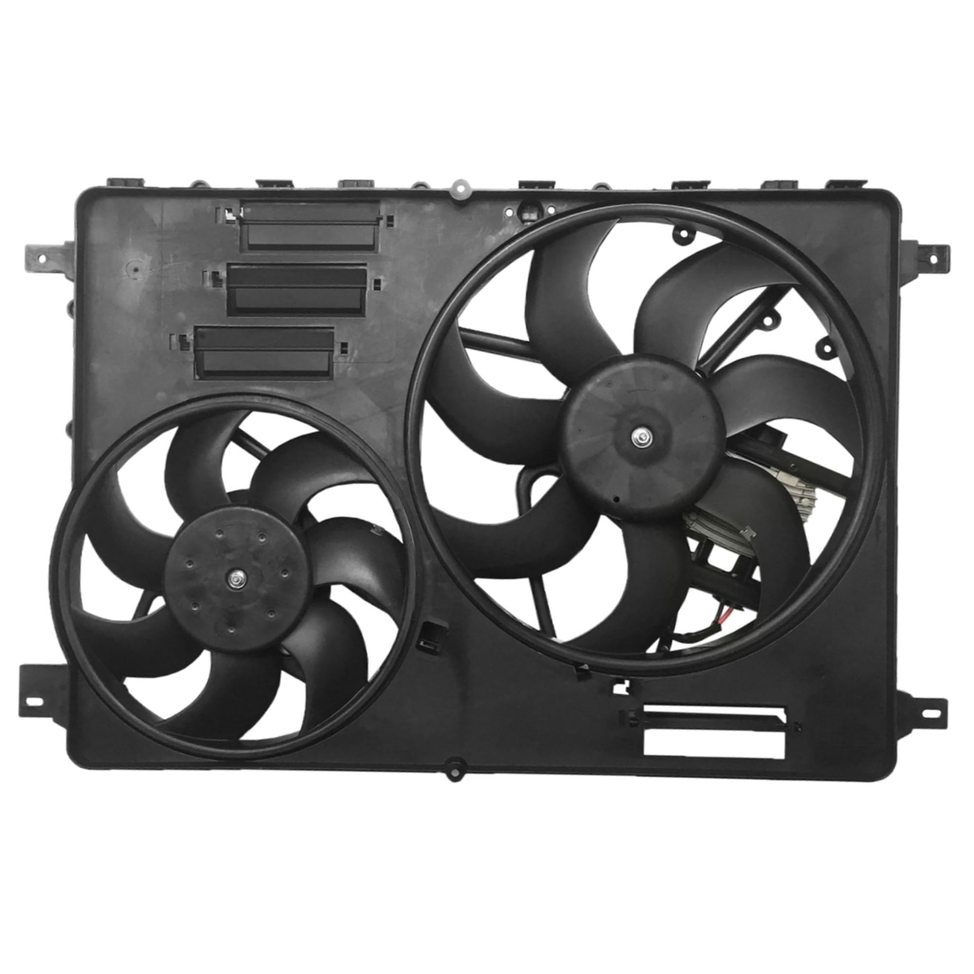 PartsFlow Engine Radiator Cooling Fan Assembly Compatible with 2015-2016 Land Rover Discovery Sport, 2012-2016 Range Rover Evoque & 2013-2015 LR2 (LR045248) - Perfect for Off-Road Adventures & Daily Commutes