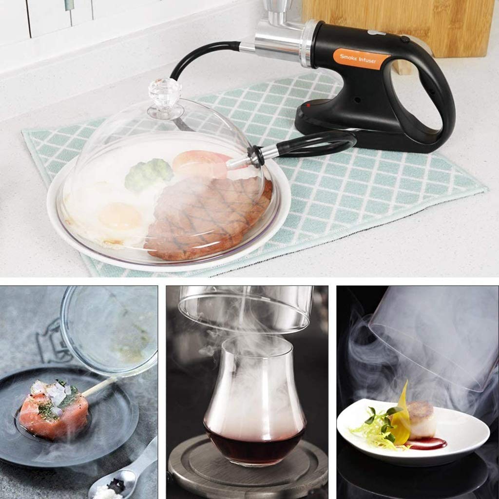 USB Electric Cold Smoking Gun - Portable Handheld Smoke Infuser for Cocktails, Whiskey, BBQ, Meat & Pizza | Indoor/Outdoor Cooking & Food Flavoring Tool | Perfect for Home Bars, Camping & Gourmet Dining