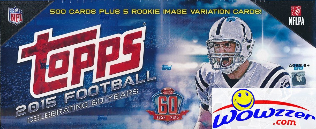 2015 Topps NFL Football Complete 505-Card Retail Factory Set - 5 Special Rookie Variations & 110 Rookie Cards + Bonus Mystery Pack with Autograph or Memorabilia | Perfect for Collectors, Sports Fans & Gift-Giving