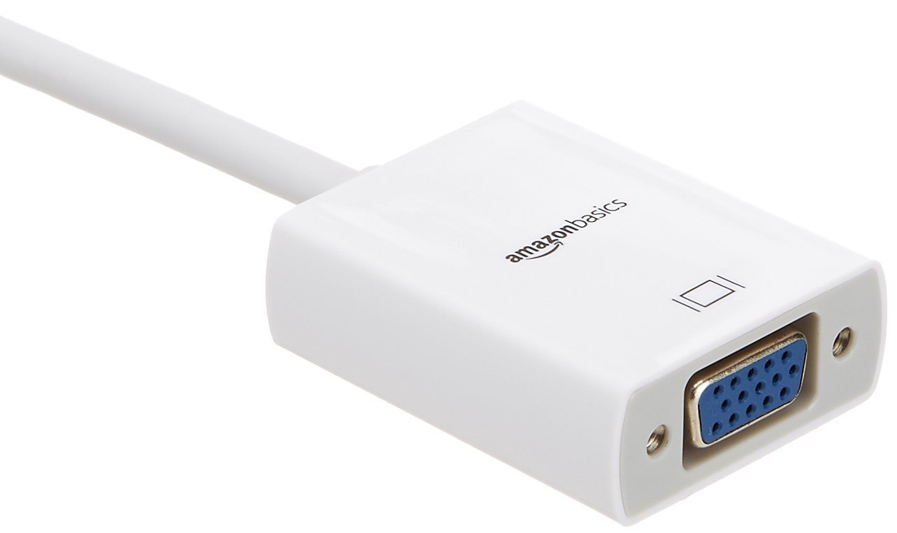 Amazon Basics DisplayPort to VGA Adapter 5-Pack - Gold-Plated Connectors for High-Quality Video Transmission - Perfect for Monitors, Projectors & Multi-Screen Setups at Home or Office