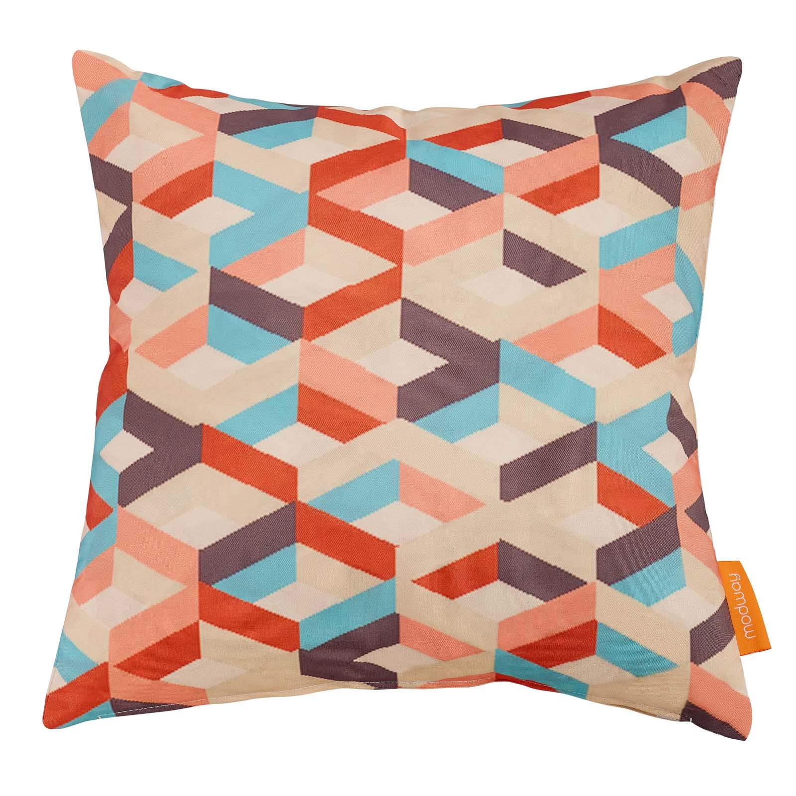 Modern Contemporary Urban Design Outdoor Patio Balcony Garden Single Pillow - Soft Fabric, Vibrant Multi-Color Options - Perfect for Lounging, Decorating Outdoor Spaces & Enhancing Garden Aesthetics