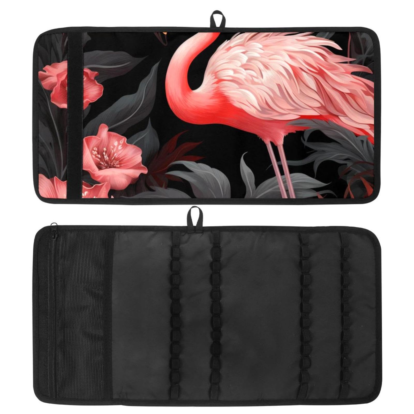 Stylish Flaminfo Tropical Leaves Pencil Case - Aesthetic Pencil Pouch & Bag for School, Office & Travel Organization