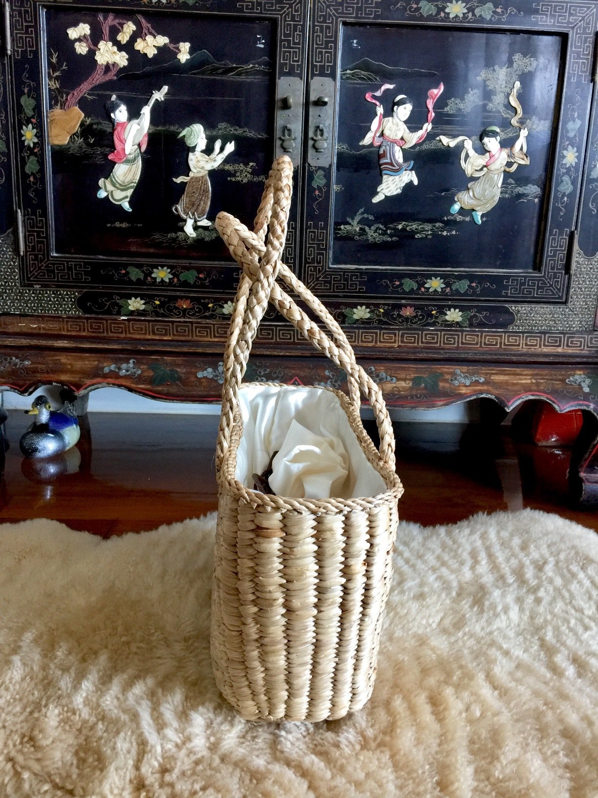 Handwoven Straw Tote Bag for Women - Natural Woven Beach Bag with Leather Handles - Perfect for Summer, Vacation, Shopping and Beach Outings