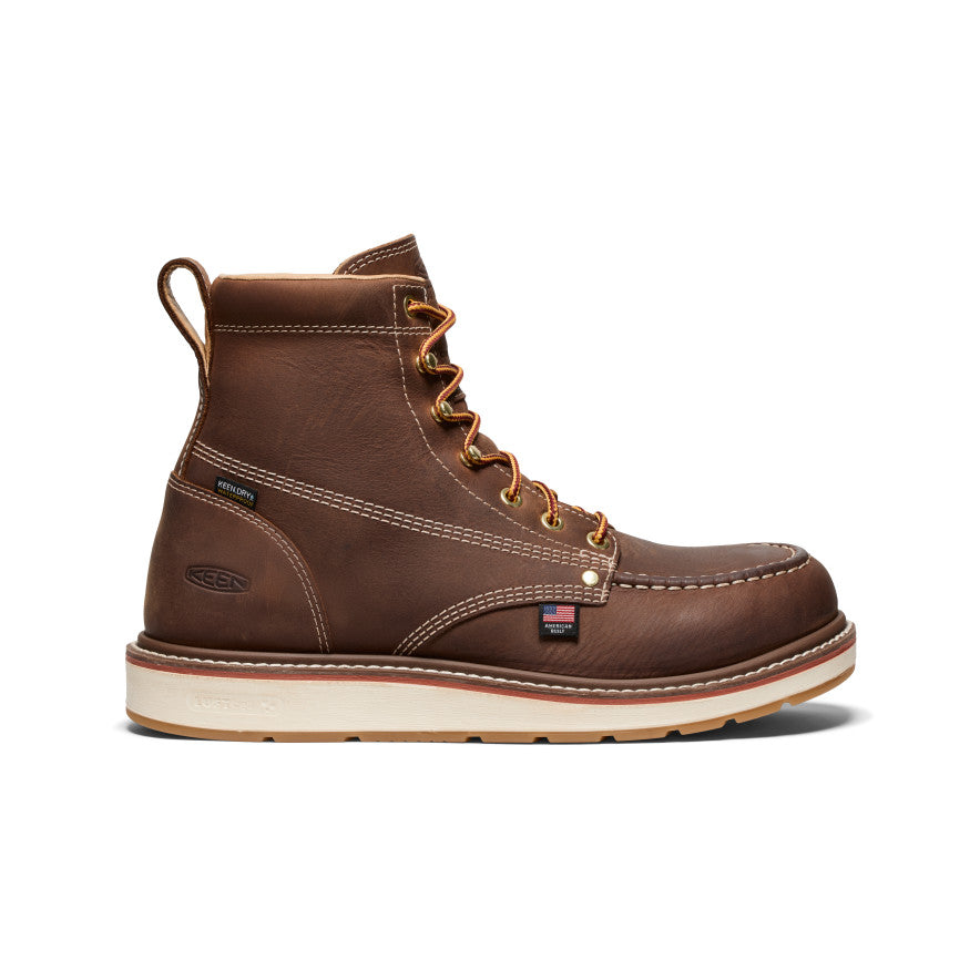 Men's Liberty 6 Waterproof Work Boots with Carbon Toe - Chestnut/Gum | Durable Safety Boots for Construction, Hiking & Outdoor Work