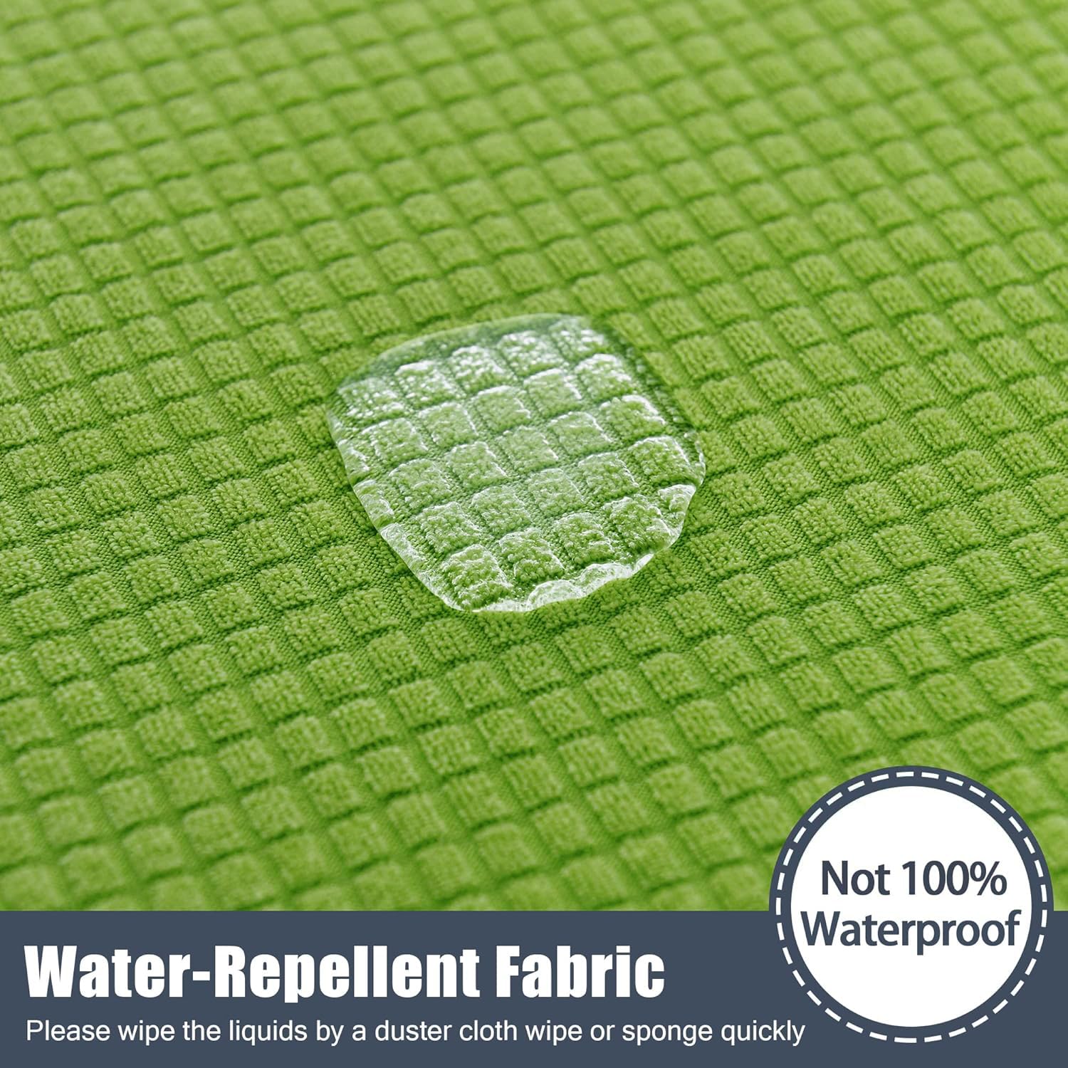 Stretch Sofa Slipcover - Waterproof Couch Cover with Elastic Bottom, Soft Furniture Protector for Kids & Pets (Green, Size S) - Perfect for Living Room, Family Room & Pet-Friendly Homes