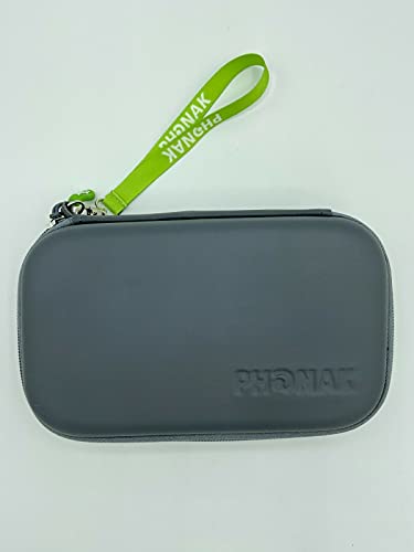Phonak Hearing Aid Travel Case - Gray | Portable Protective Storage for Hearing Aids | Perfect for Travel, Daily Use & On-the-Go Protection