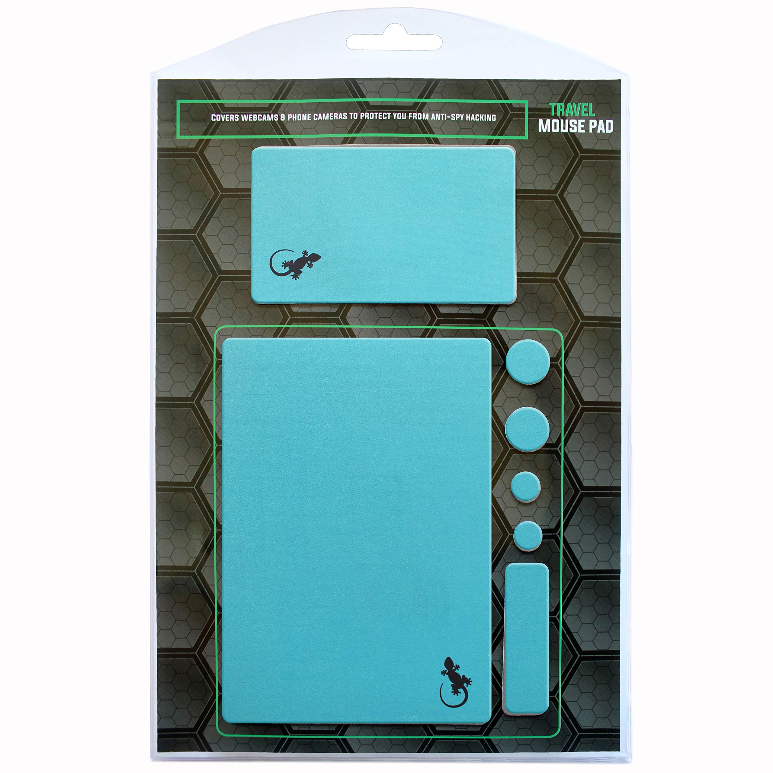 Non-Slip Adhesive Travel Mouse Pad - Blue | Portable Desk Mat for Laptop & Office Use | Perfect for Work, Gaming & Travel Accessories