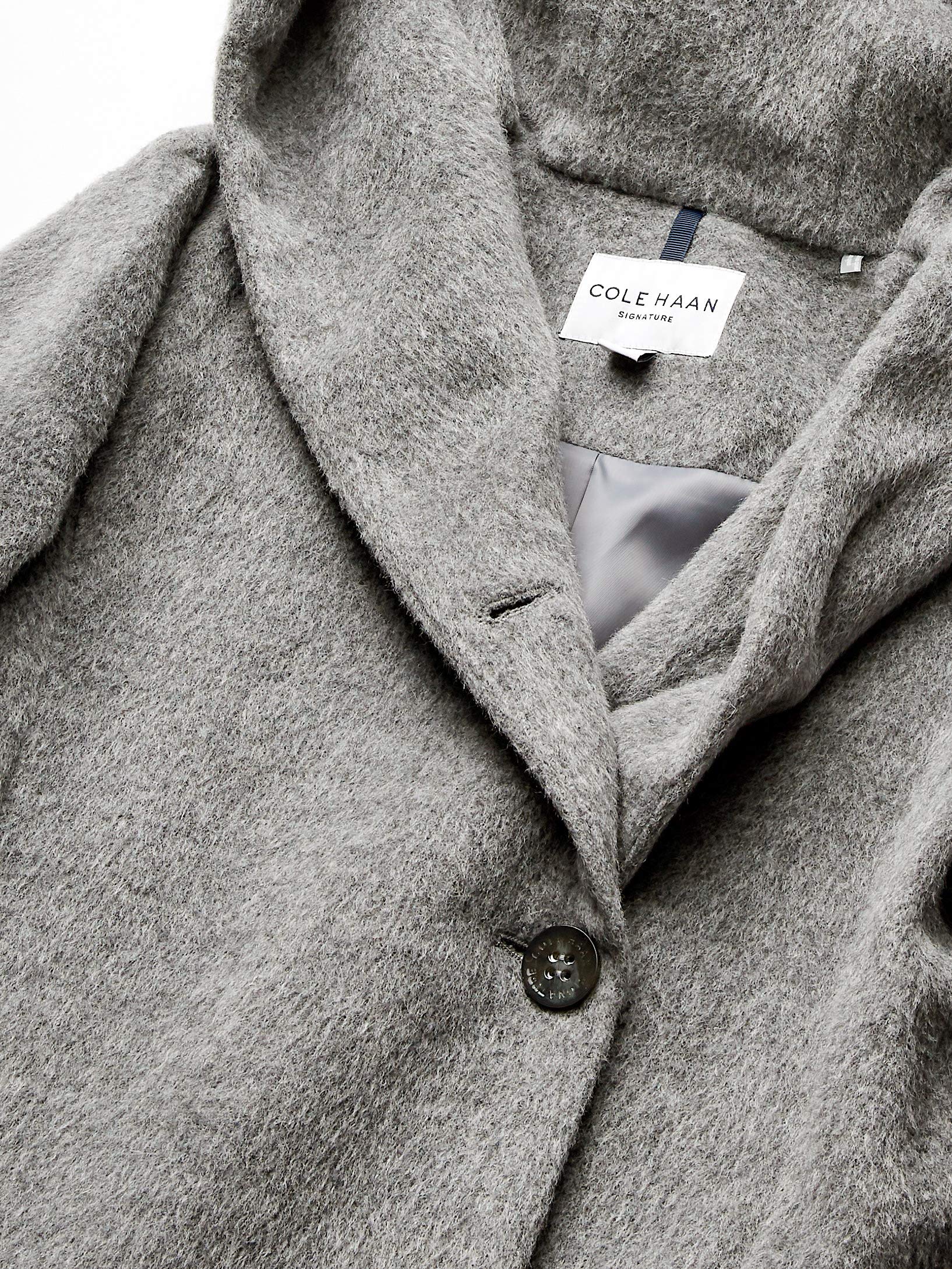 Cole Haan Women's Alpaca Blend Dropped Shoulder Coat - Winter Warm Wool Blend Jacket for Casual & Office Wear | Perfect for Cold Weather & Stylish Outfits