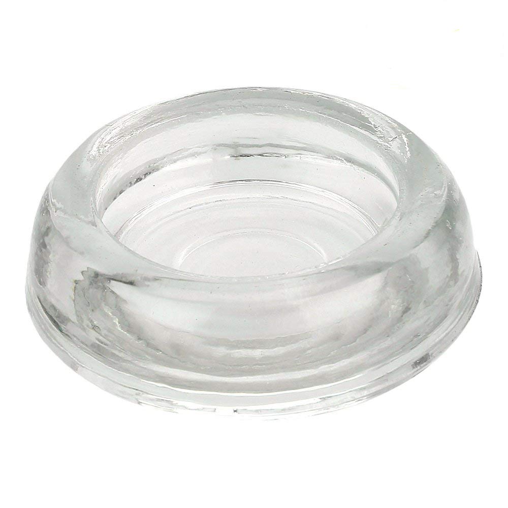 Glass Chair Leg Floor Protectors for Hardwood & Carpet - 12 Pack 3 Inch Clear Furniture Coasters & Sliders by A29 | Perfect for Dining Chairs, Sofas & Tables to Prevent Scratches on Floors