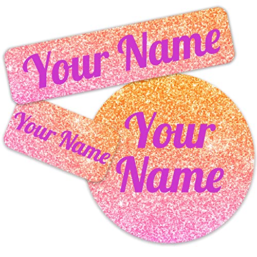 Pink Orange Glitter