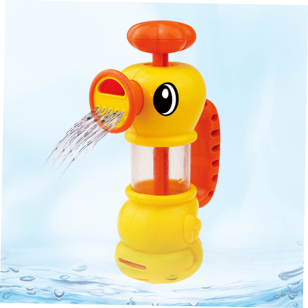 VICASKY 2-Pack Manual Water Sprinkler Bath Toys for Kids - Fun Outdoor & Pool Water Spray Toys for Summer Play (Yellow)