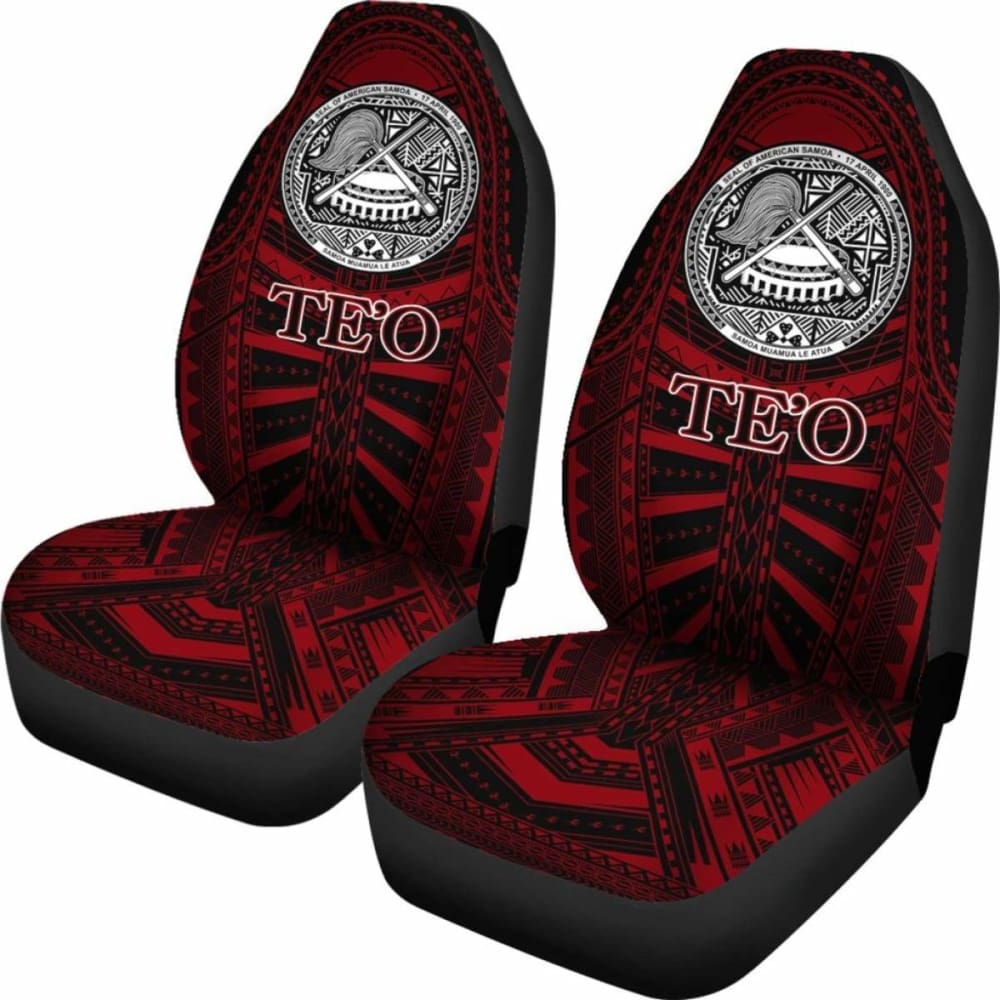 Premium American Samoa Te'O Polynesian Car Seat Covers - Authentic Island Style for Cars, Trucks & SUVs - Perfect for Road Trips, Beach Outings & Cultural Enthusiasts