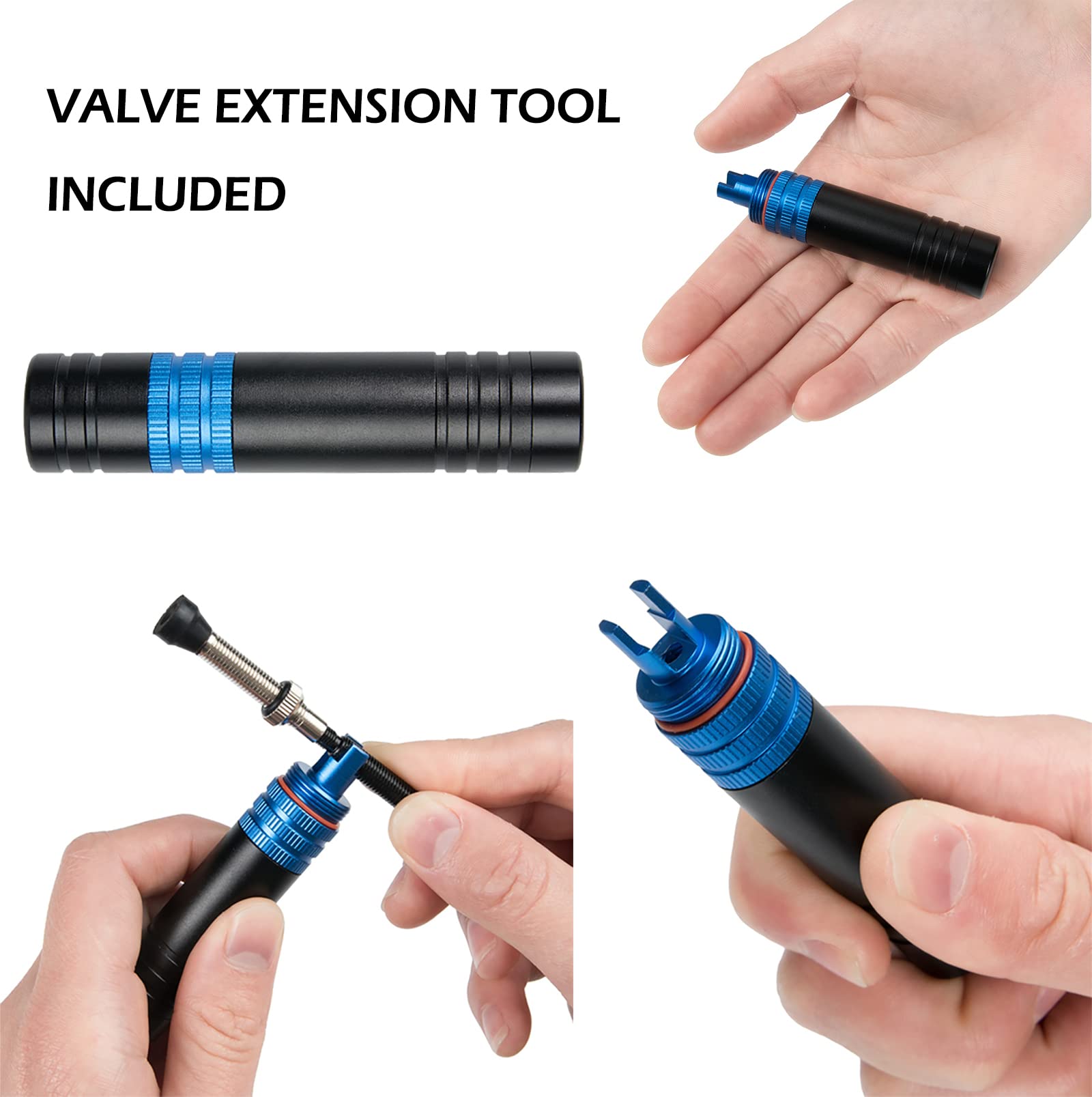 RRK Tubeless Bike Tire Repair Kit - Tire Sealant Injector Syringe, Valve Core Remover & Essential MTB Tools for Mountain Bike Maintenance (Perfect for Trail Rides & Road Cycling)