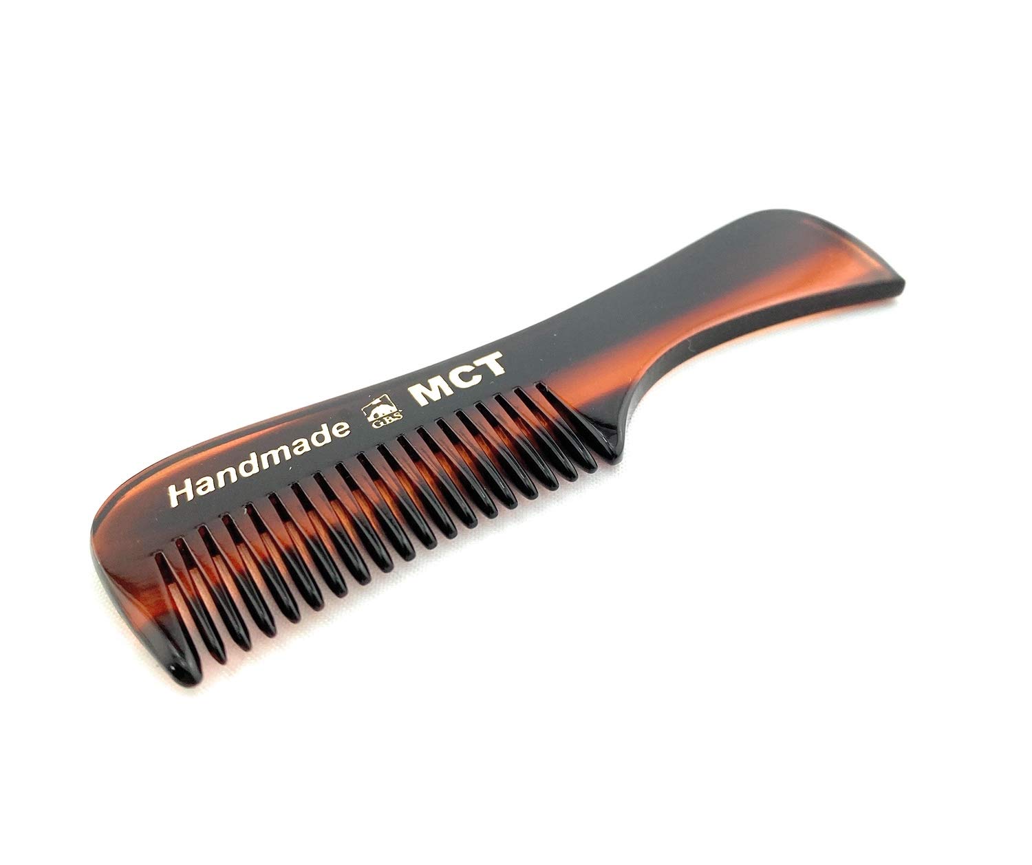 Premium G.B.S Handmade Fine-Toothed Beard & Mustache Comb - Unbreakable Wooden Grooming Tool for Men - Perfect for Styling, Detangling & Travel Use