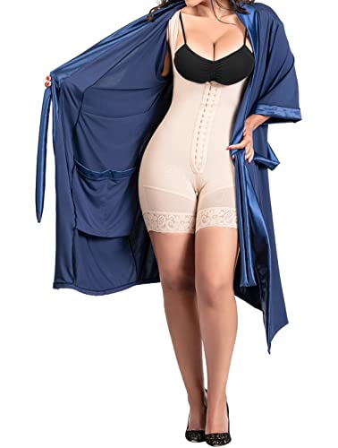 Dark Blue Robe & Beige Faja