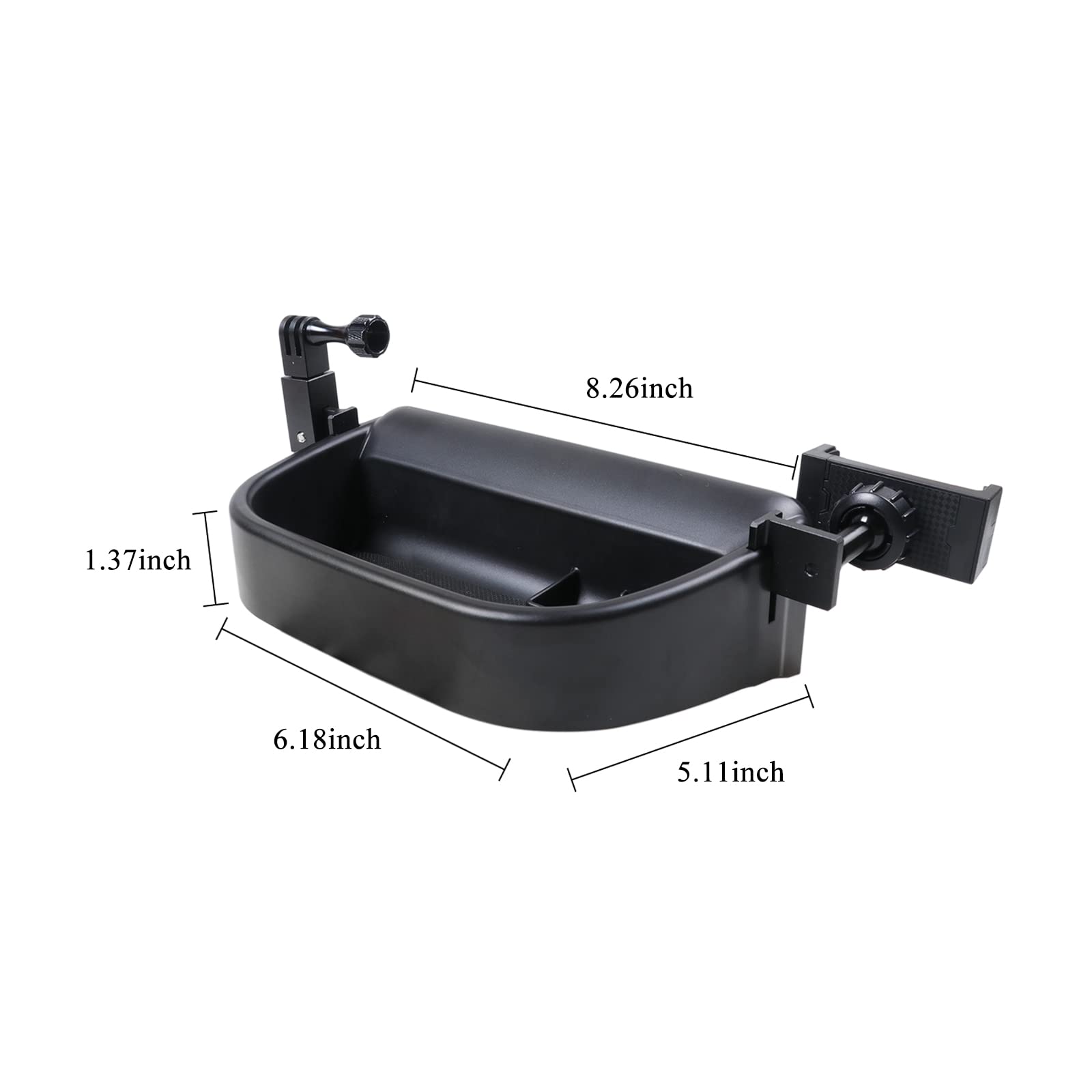 Ford Bronco Sport Phone Holder with Storage Box & Dashboard Tray - Universal Car Mount Stand for iPhone Samsung - Perfect for 2021-2025 Bronco Sport Models - Keep Phone Secure While Driving & Organize Small Items