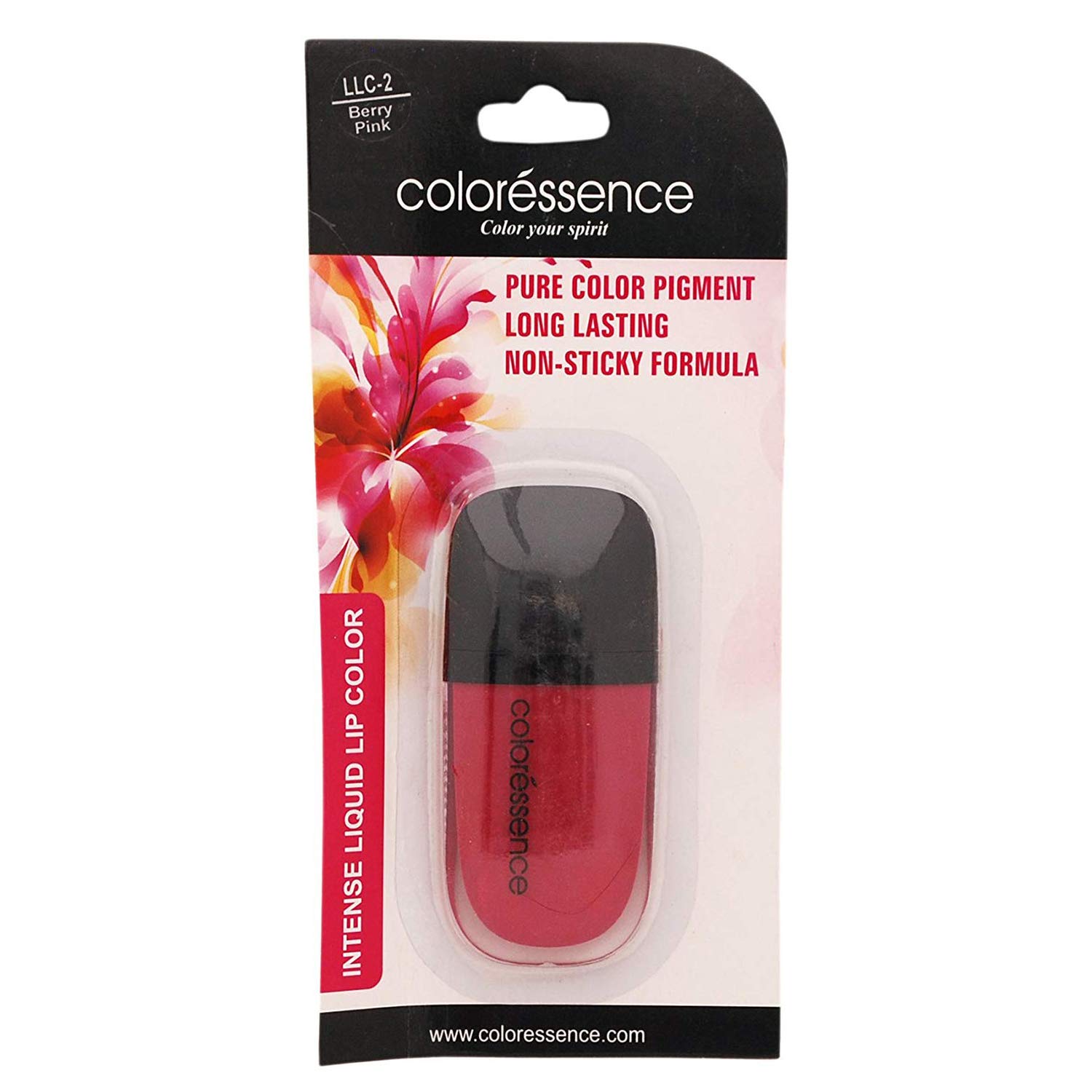 Coloressence Intense Matte Liquid Lipstick - Long Lasting Berry Pink Lip Color for Women, Vegan & Cruelty Free - Perfect for Date Night, Parties & Everyday Wear