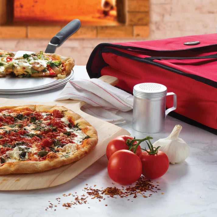 Winco 24x24x5 Insulated Pizza Delivery Bag - Red | Commercial & Home Use for Hot Food Transport, Catering & Party Events