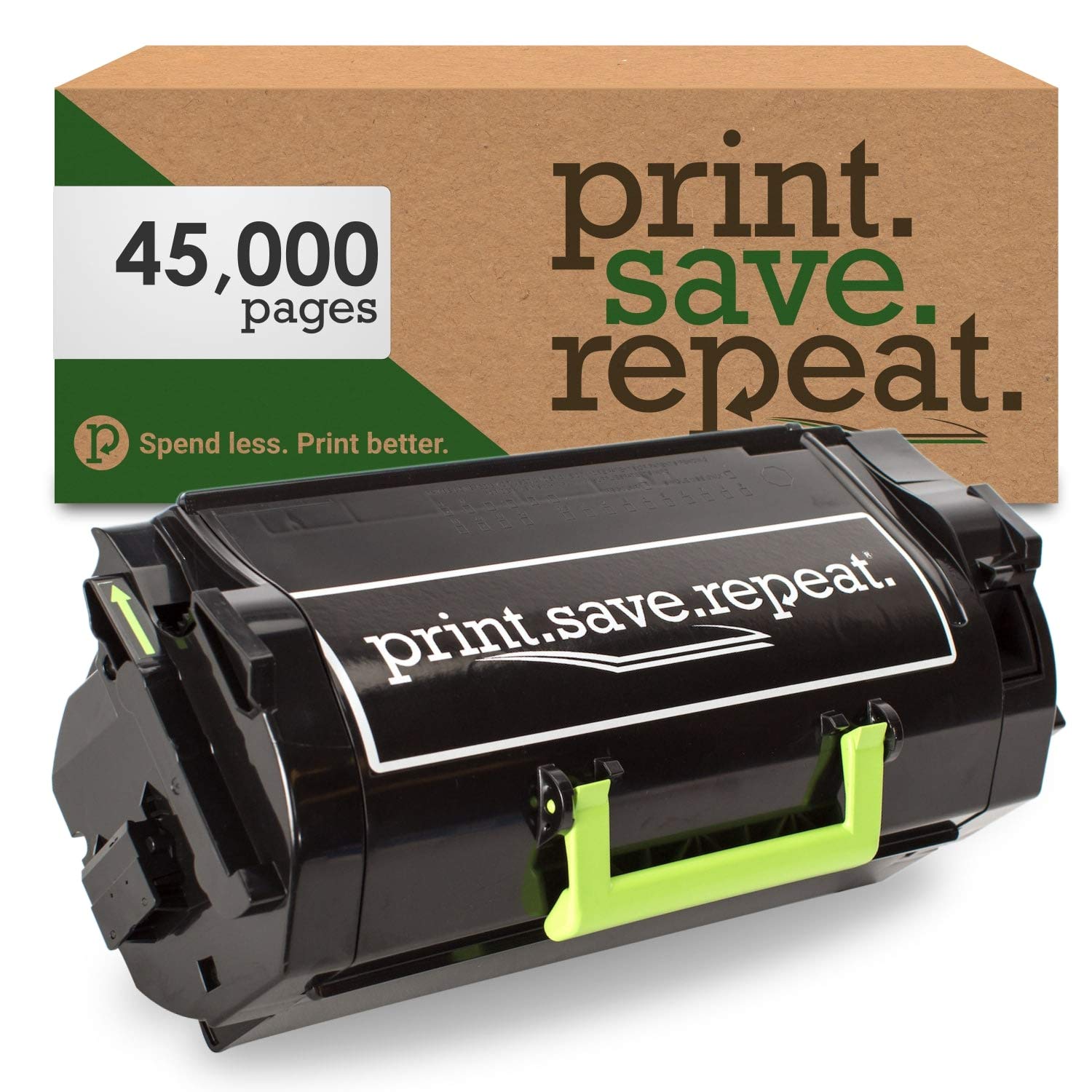 Lexmark 521XL High Yield Remanufactured Toner Cartridge for MS711 Laser Printer - 45,000 Page Capacity, Label Printing Compatible - Perfect for Office, Warehouse & Shipping Label Applications