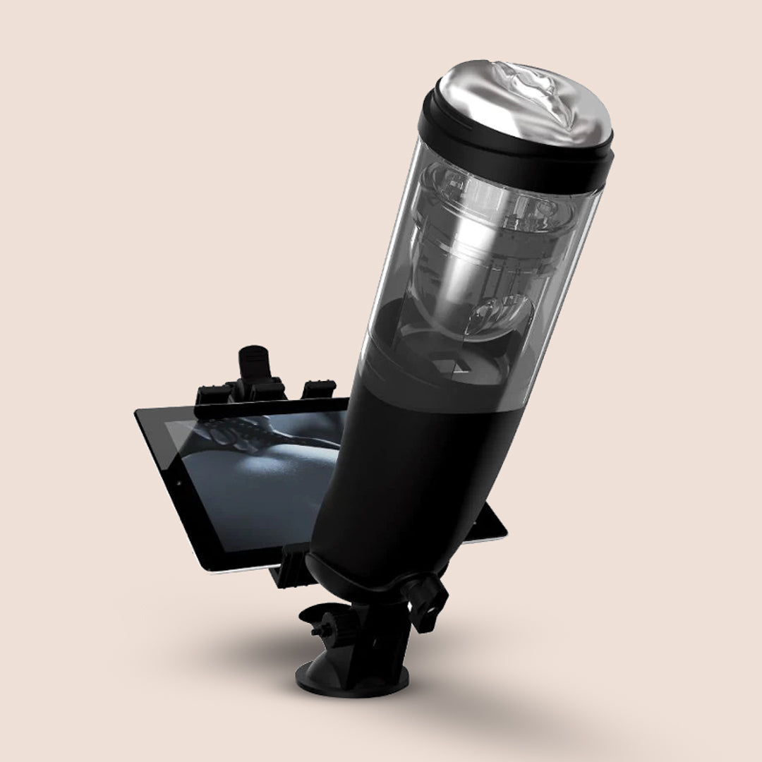 PDX Elite Deluxe Mega Bator - Rechargeable Hands-Free Male Masturbator for Discreet Solo Pleasure at Home