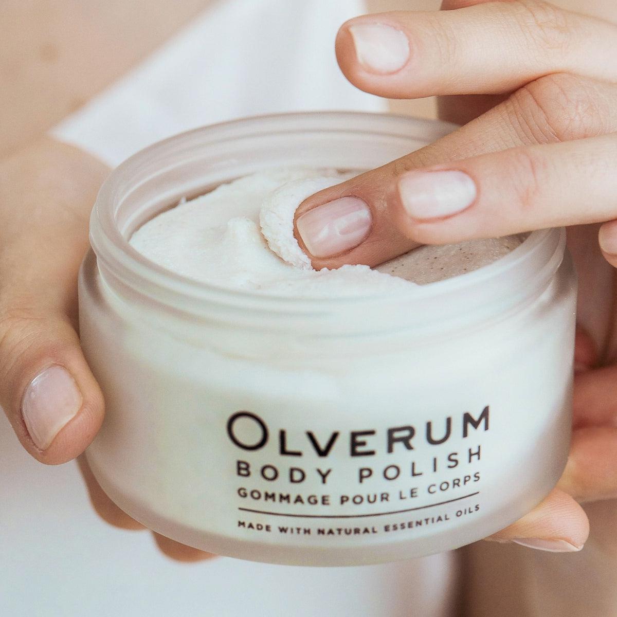 Olverum Exfoliating Body Scrub - Natural & Organic Body Polish for Smooth, Glowing Skin | Perfect for Spa Day, Post-Workout Refresh & Dry Skin Care