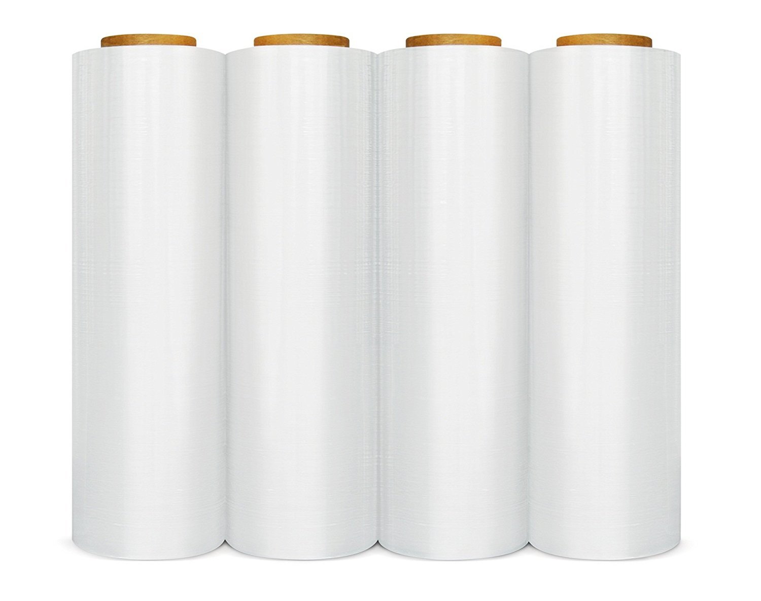 PSBM Stretch Wrap - 4 Pack, 18 Inch x 2000 Feet, 60 Gauge Clear Plastic Cling Film for Moving, Packing & Palletizing | Heavy Duty Cast Hand Stretch Film Rolls | Ideal for Home Moving, Warehouse Storage & Shipping Protection