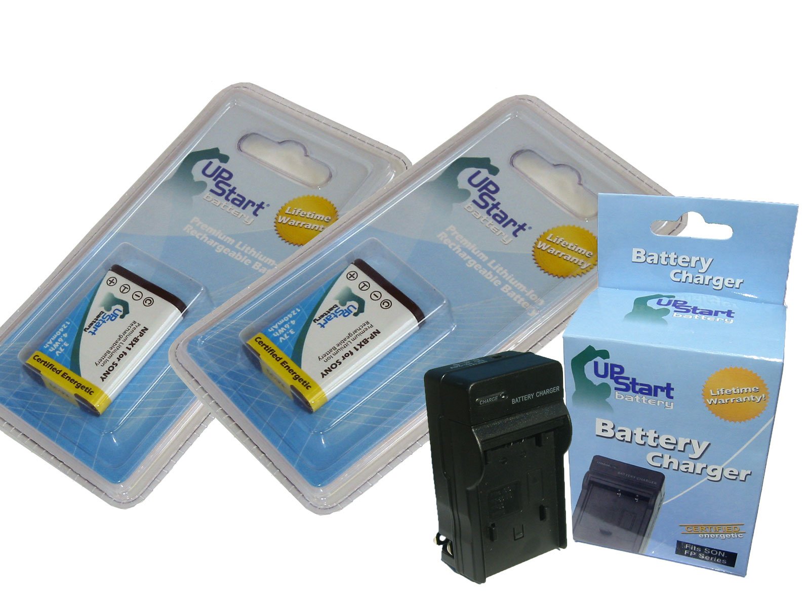 2 Pack Sony NP-BX1 Replacement Battery & Charger - 1240mAh 3.7V Li-ion Compatible with Sony RX1 Digital Camera - Perfect for Travel, Photography & Backup Power