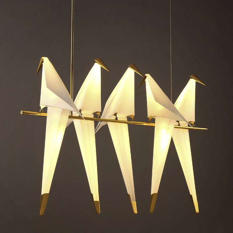 Dalton Bird Chandelier - Elegant Crystal Feathered Ceiling Light Fixture for Dining Room, Bedroom & Living Room Decor | Perfect for Home, Wedding & Restaurant Lighting