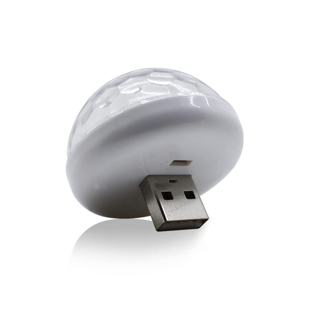 5V Universal USB LED Car Interior Ambient Light - Mini Atmosphere Night Lamp for Cars, Home, Office & Party Decor