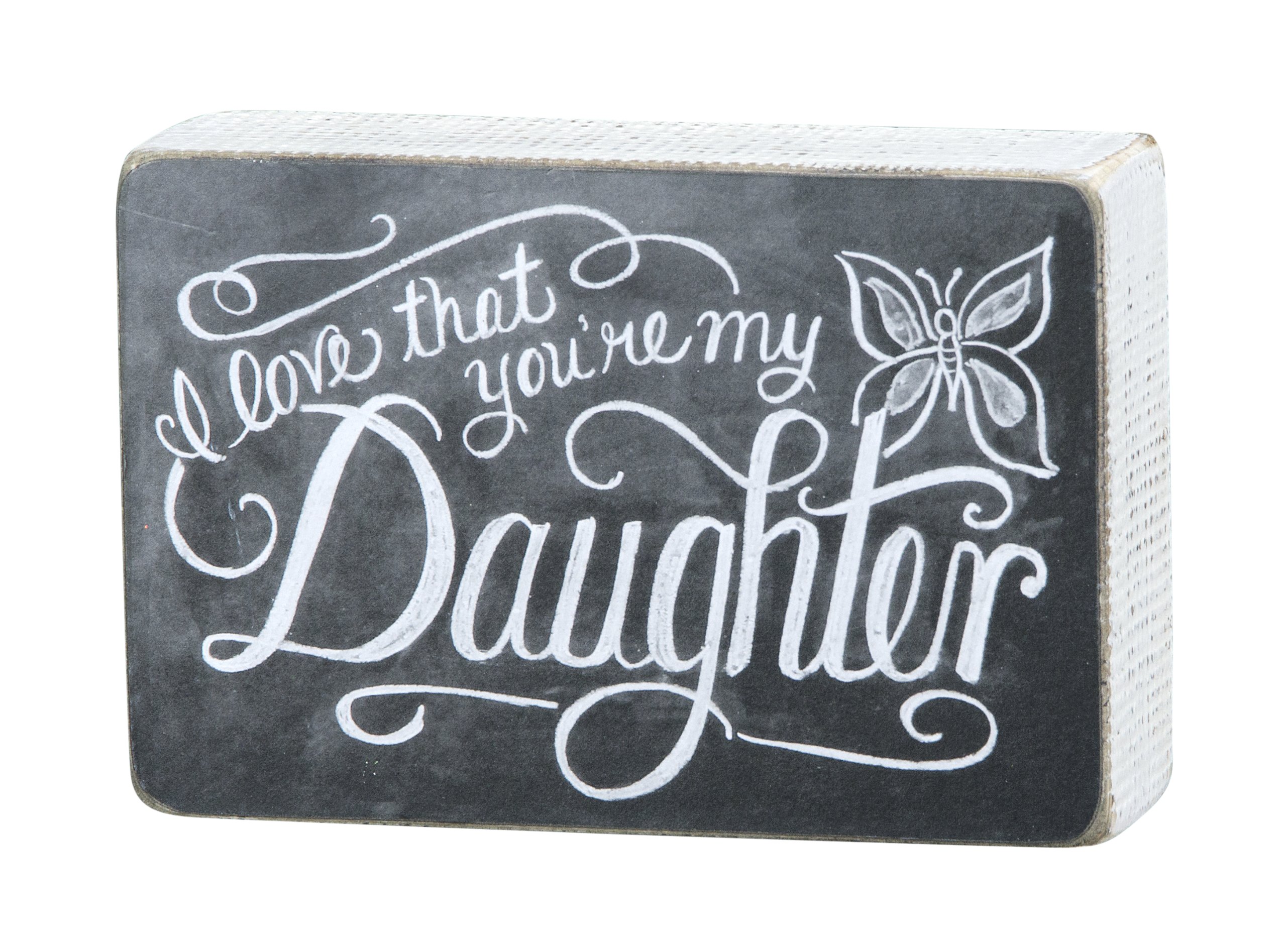 Primitives by Kathy Art Box - Handmade Chalk Sign for Daughter - Perfect for Home Decor, Gift Giving & Nursery Wall Art