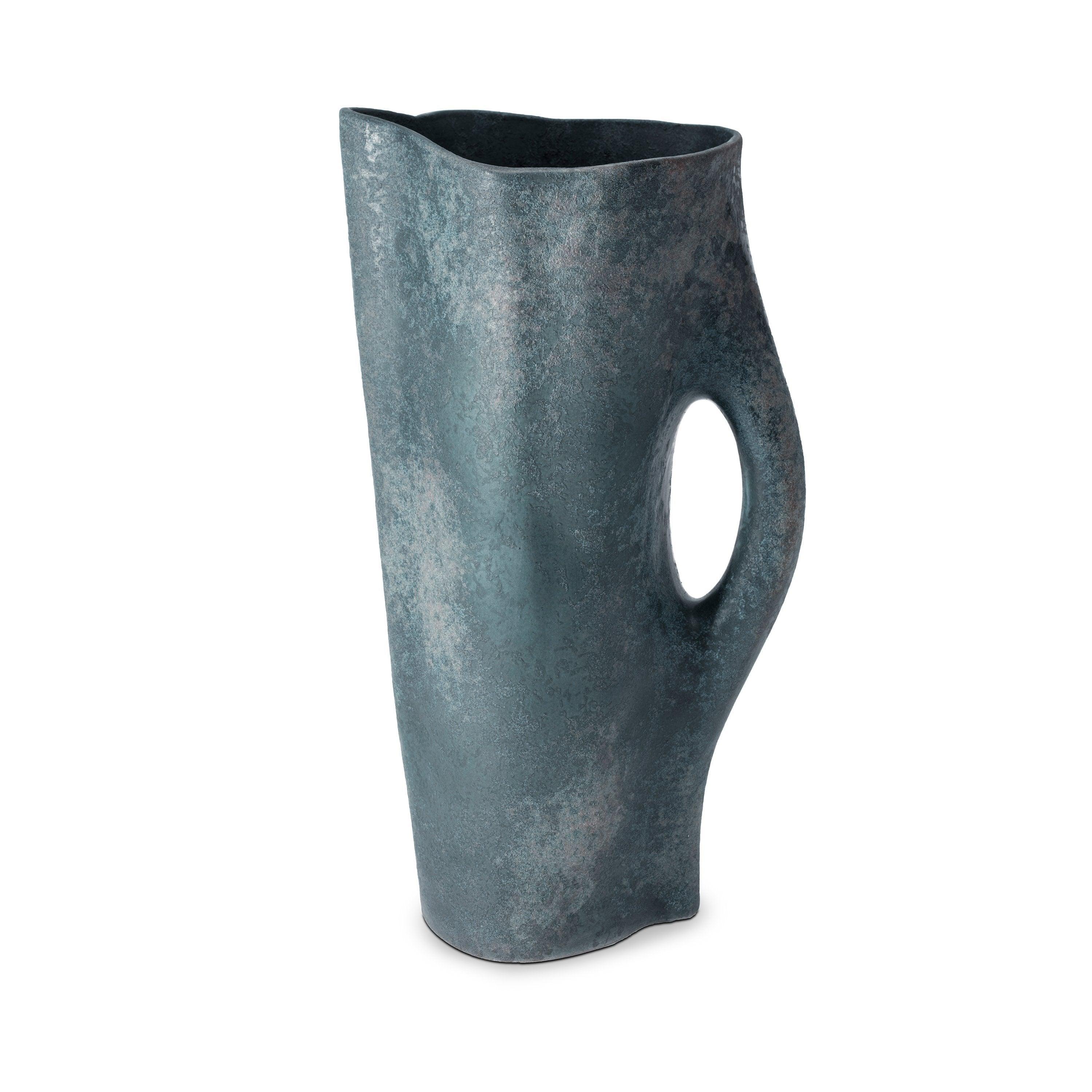 Timna Pitcher - Handcrafted Aged Iron Water Pitcher for Home & Kitchen | Rustic Farmhouse Decor, Perfect for Serving Beverages, Iced Tea, Lemonade & More