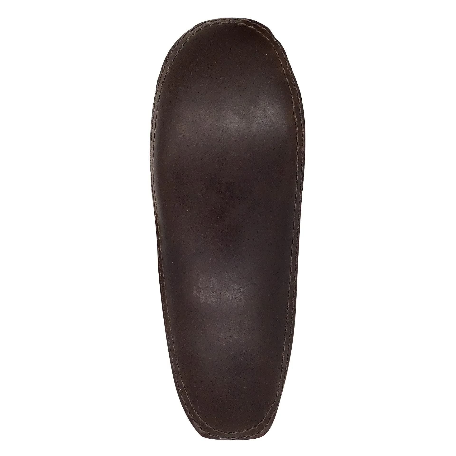 Bastien Industries Women's Moose Hide Leather Moccasins - Heavy Oil Tan Sole, Fringed Earthing Design for Comfort & Style | Perfect for Indoor Relaxation, Yoga, and Outdoor Walks