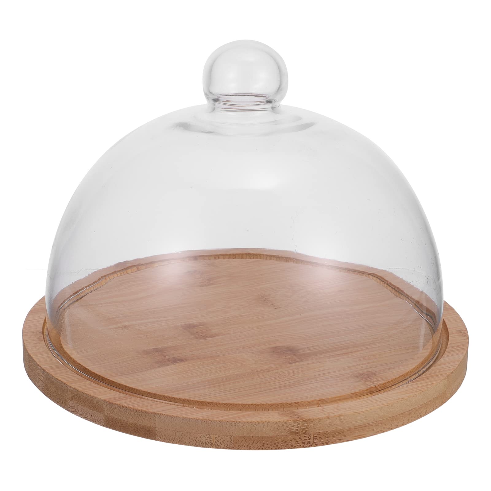 ABOOFAN 12-Inch Round Cake Stand with Glass Dome Lid - Premium Acrylic Dessert Display for Wedding, Birthday Party, and Bakery Showcase - Perfect for Cakes, Cupcakes, and Pastries