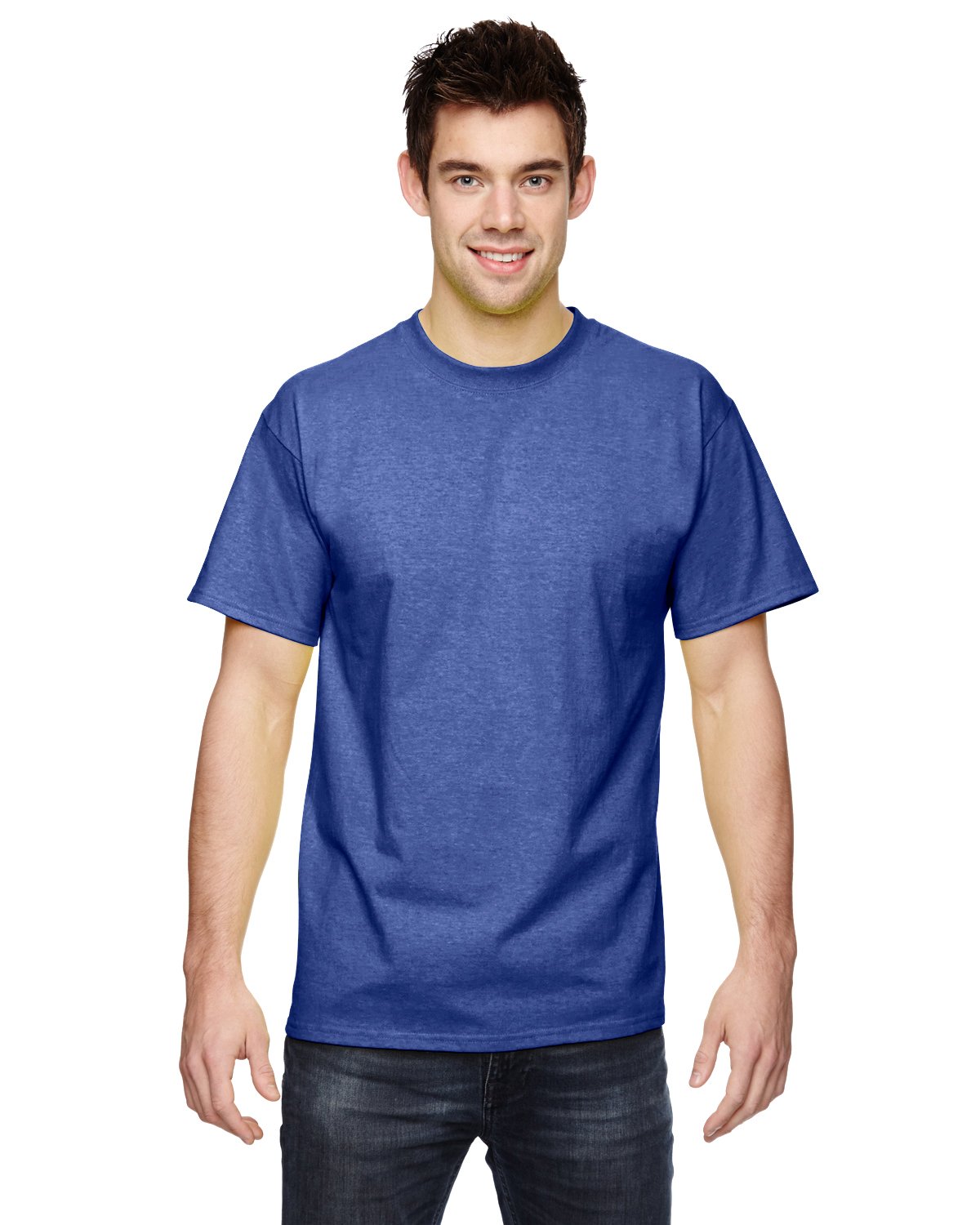 Fruit of the Loom Heavyweight Cotton Men's T-Shirt - Soft Comfort Fit Crewneck Tee for Casual Wear, Work & Everyday Use