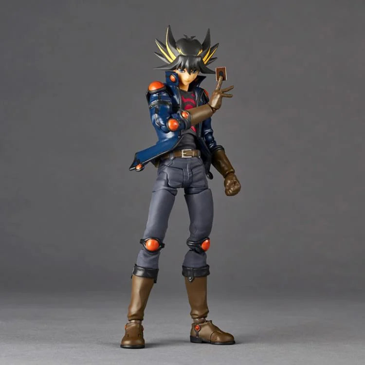 Amazing Yamaguchi Revoltech Action Figure Yusei Fudo NR036 - Highly Poseable Anime Collectible for Display & Photography