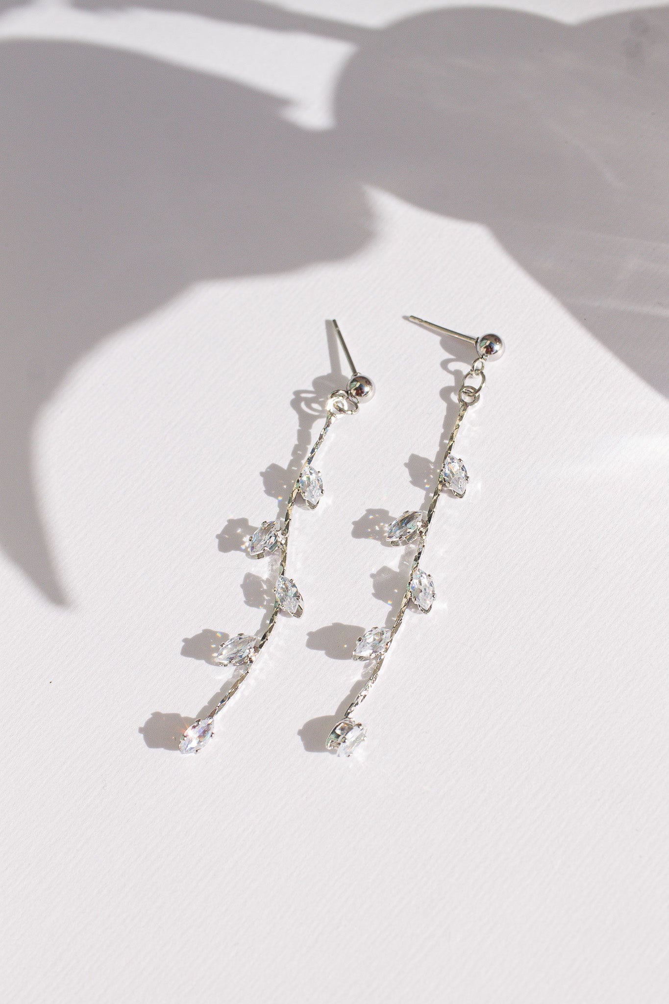Daphne Dangle Earrings for Women - Elegant Gold Hoop Earrings with Crystals | Perfect for Parties, Weddings & Everyday Wear