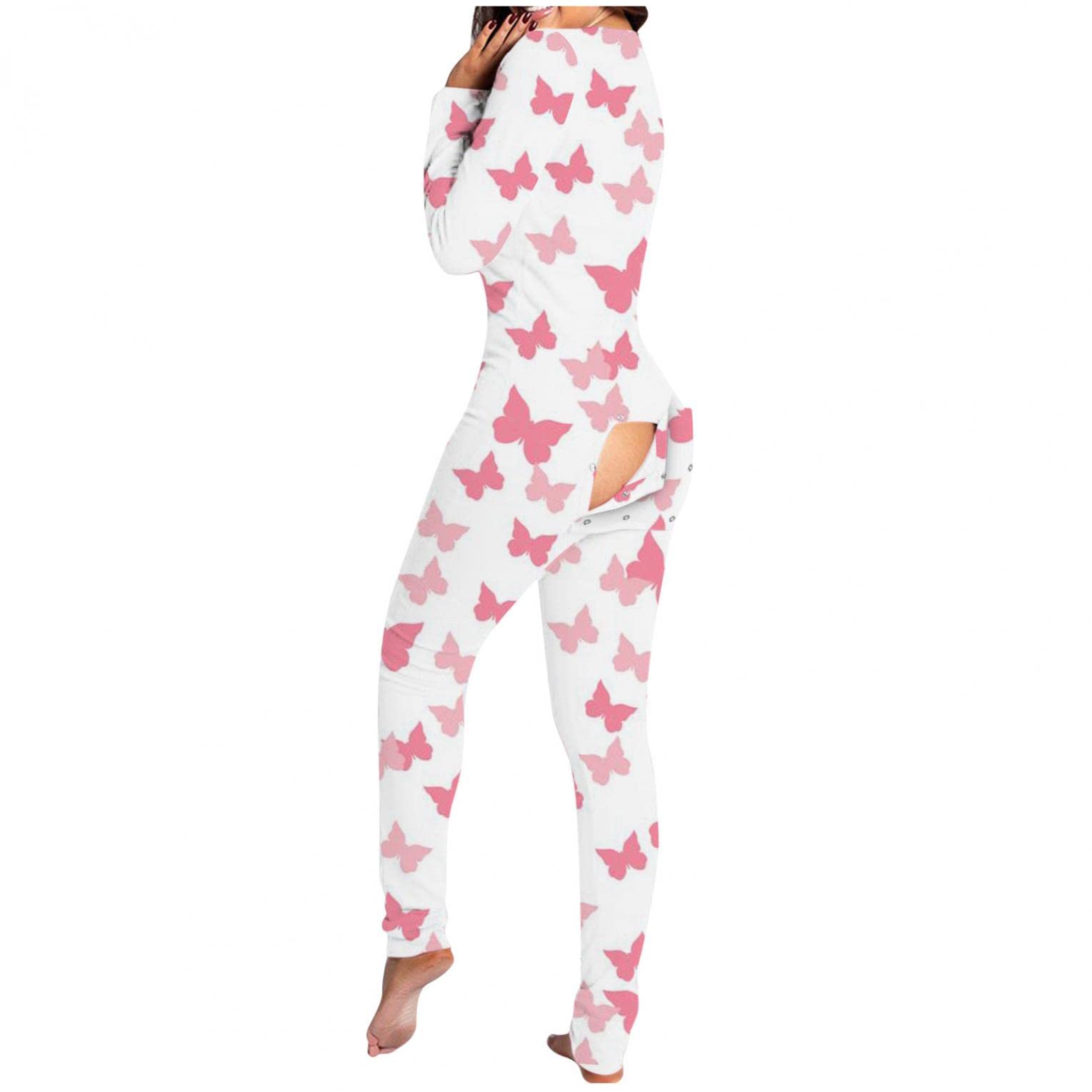 **Sexy Women's Lingerie Set - Naughty Pajama Jumpsuit, One-Piece Sleepwear Bodysuit with Long Sleeves | Perfect for Valentine's Day, Boudoir Photos & Romantic Nights**