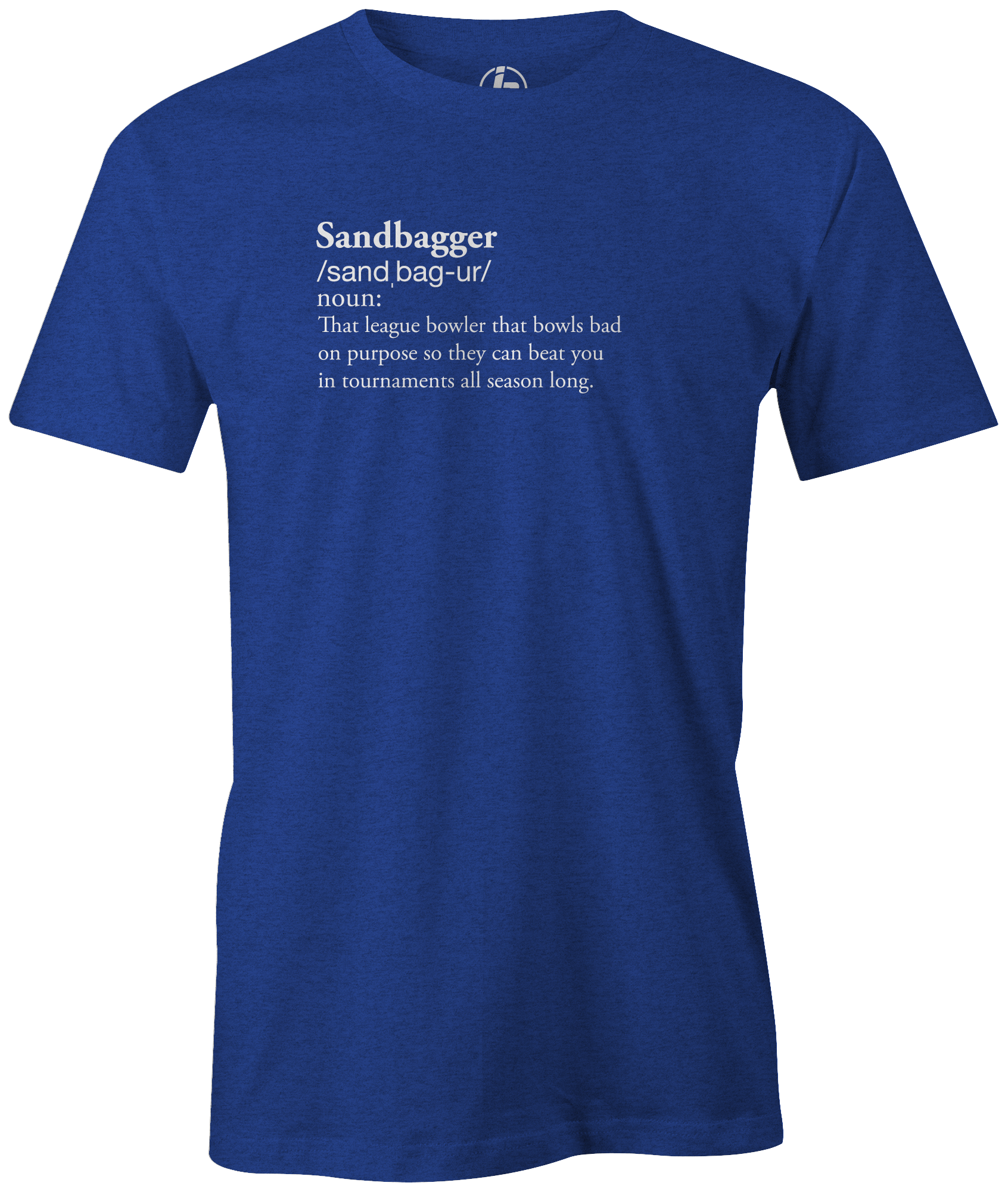Sandbagger Bowling Ball Vocabulary T-Shirt - Funny Bowling Lingo Tee for League Players & Fans