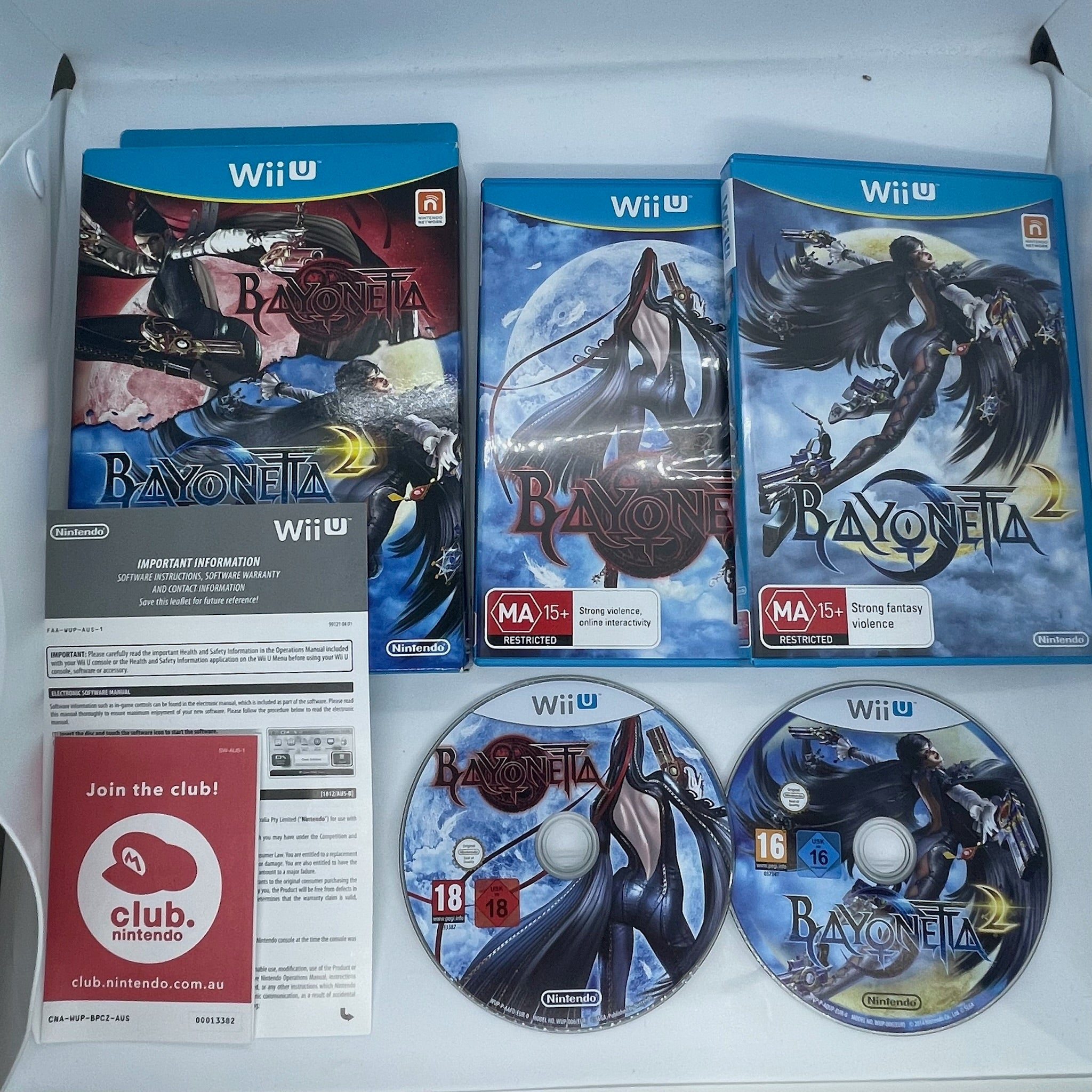 Bayonetta & Bayonetta 2 Bundle - Nintendo Wii U Game (PAL Version) - Action-Adventure Games for Wii U - Perfect for Fans of Stylish Combat and Epic Boss Battles