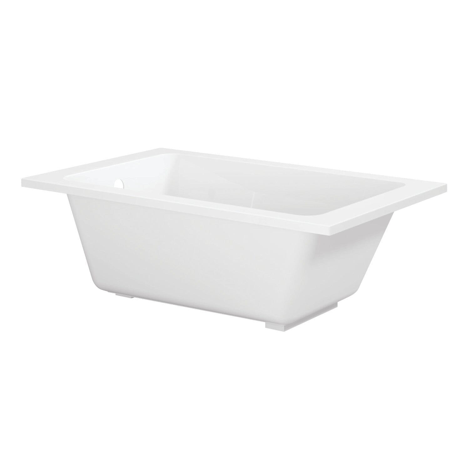 Aqua Eden 54-Inch Acrylic Rectangular Drop-In Bathtub with Anti-Skid Surface - Perfect for Modern Bathroom Renovations and Spa-Like Relaxation
