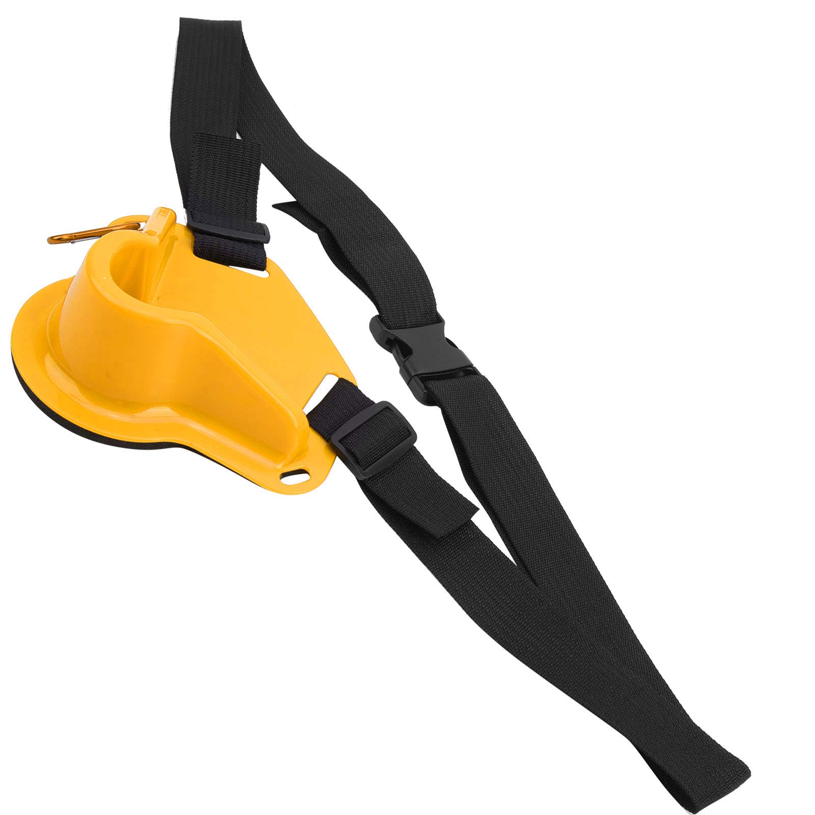 **Adjustable Fishing Belly Belt Support - High Strength Portable Waist Tackle Belt for Boat & Shore Fishing - Comfortable Gear for Fishing Lovers (Yellow) - Ideal for Long Fishing Trips & Outdoor Adventures**
