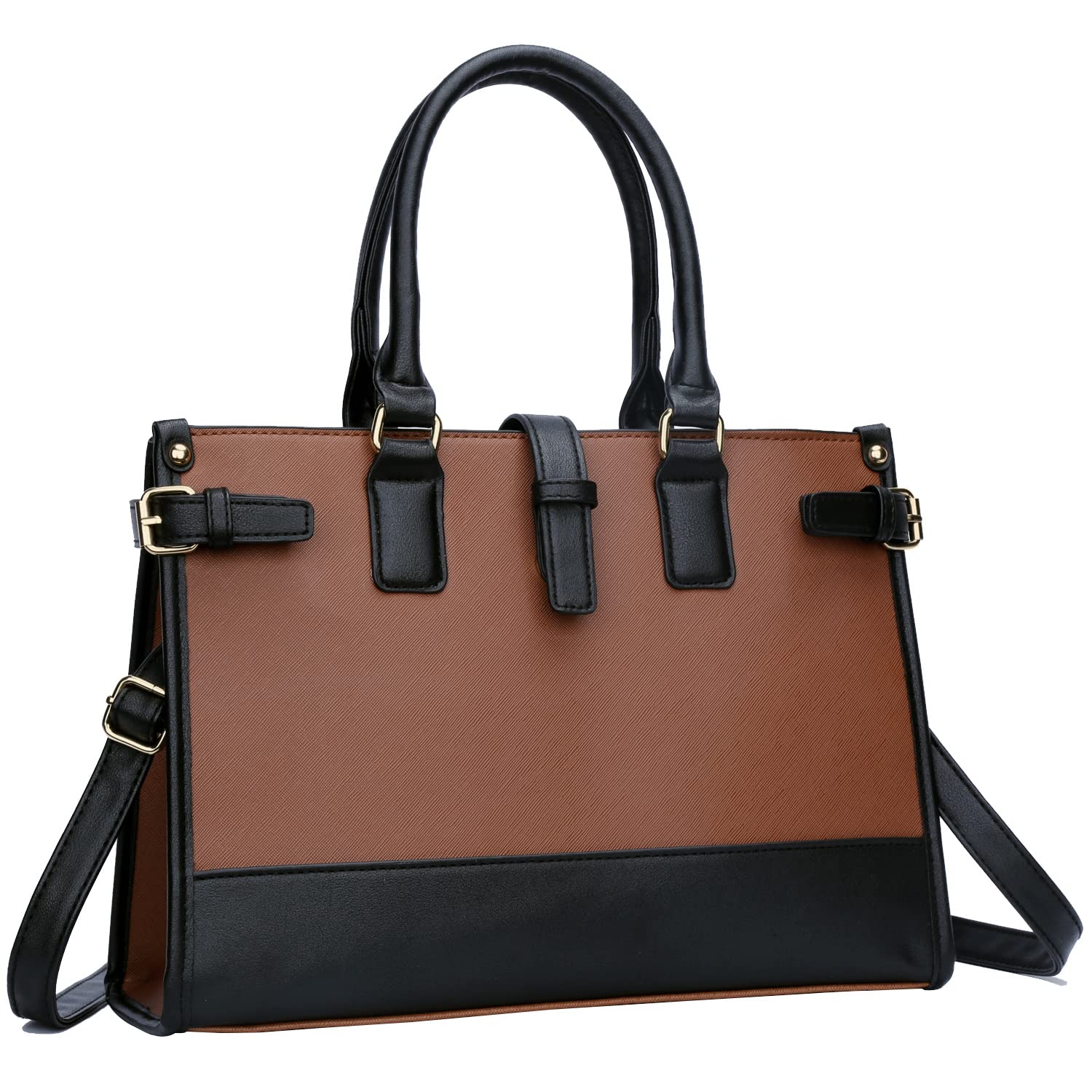 Elegant Vegan Leather Women's Handbag - Top Handle Shoulder Tote Satchel Purse for Work, Office & Daily Use | KKXIU Fashionable Work Bag