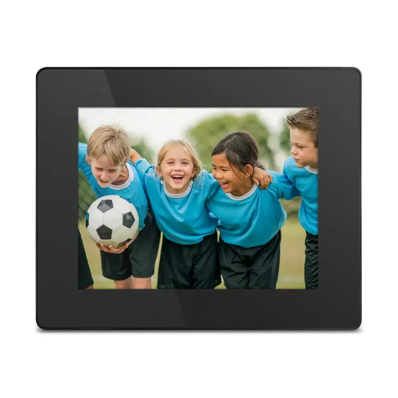 Aluratek 8 Inch WiFi Digital Photo Frame with Touchscreen LCD Display - 16GB Built-in Memory, Black - Perfect for Home, Office & Gift Giving