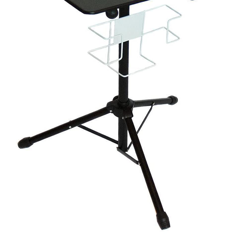 Portable Adjustable Mobile Tattoo Workstation Stand - Adjustable Height Tattoo Desk Table with Salon Trolley (Black) - Perfect for Tattoo Artists, Salon Professionals & Mobile Tattoo Studios
